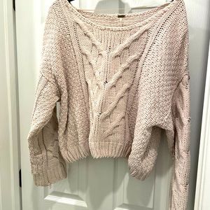 Cropped Fluffy Soft Free People Sweater
